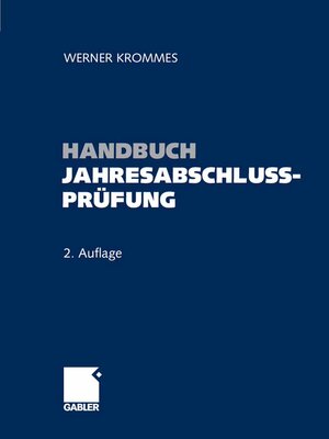 cover image of Handbuch Jahresabschlussprüfung
